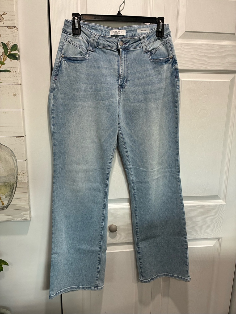 Judy Blue Light Wash Wide Leg Jeans